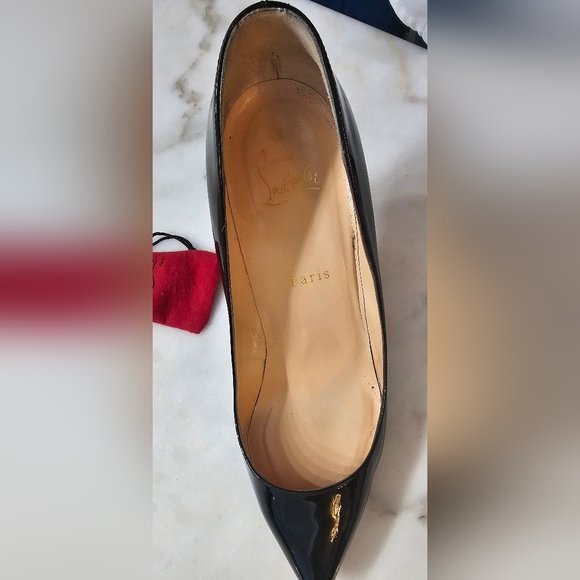 Christian Louboutin Black and Red Women's Shoes - Picture 6 of 8